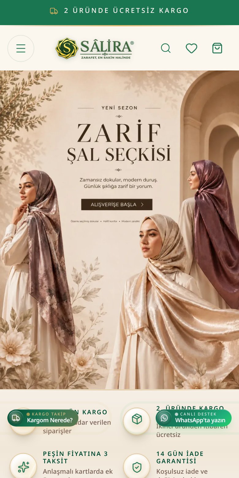 SÂLİRA web sitesi ekran görüntüsü